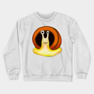 Cute Snail Drawing Crewneck Sweatshirt